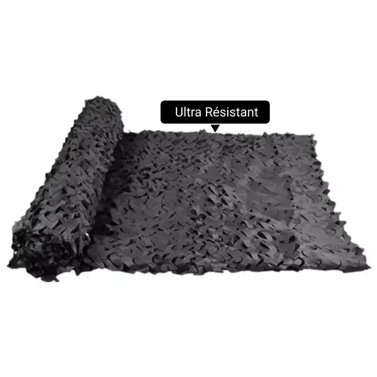 Filet camouflage renforcé noir bivouac