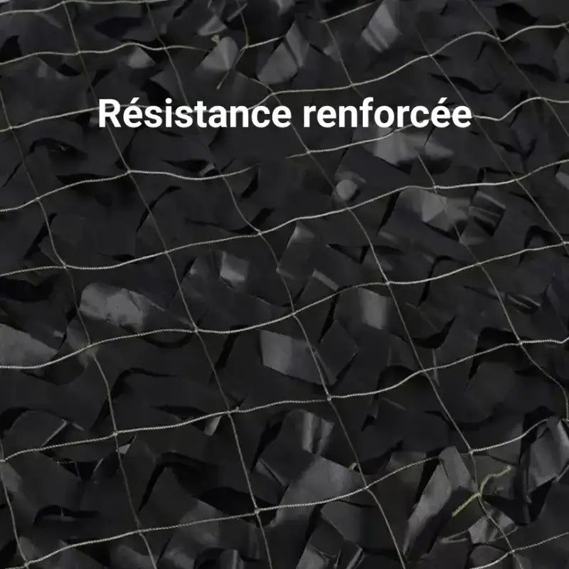 Filet camouflage renforcé noir bivouac