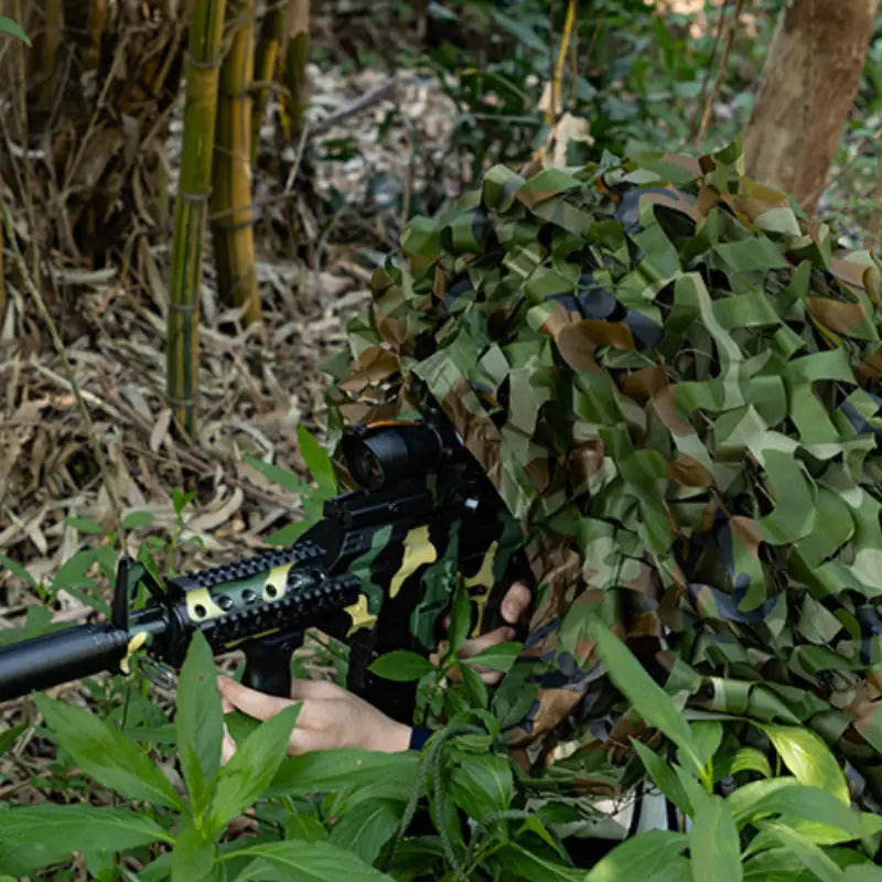 Filet camouflage renforcé noir bivouac