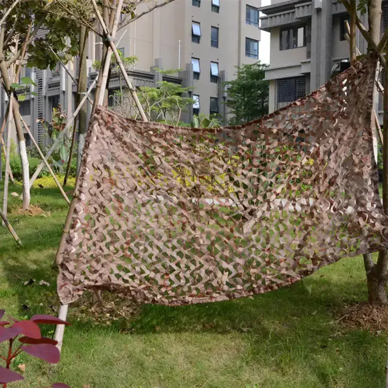 Filet camouflage sable désert aride beige