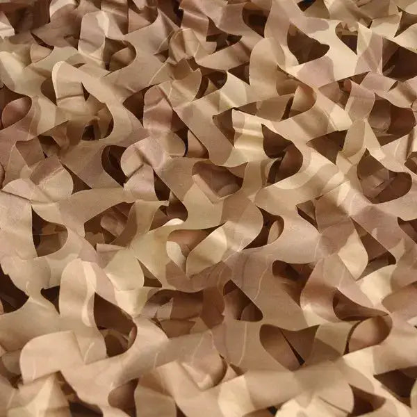Filet camouflage sable désert aride beige