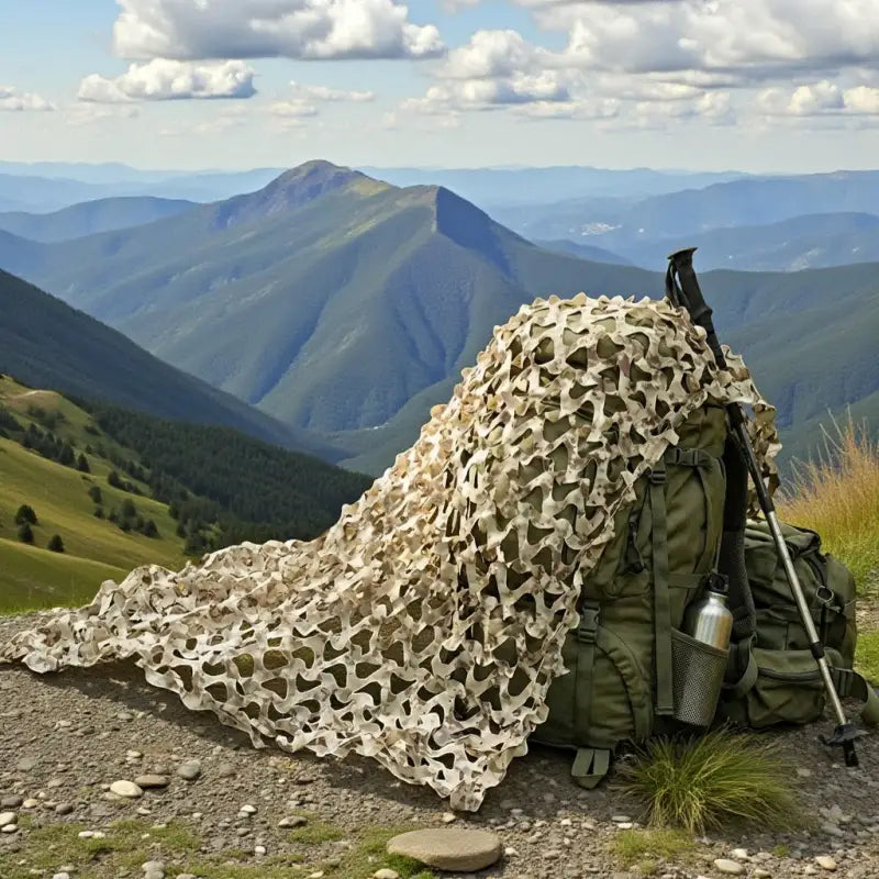 Filet camouflage sable désert beige