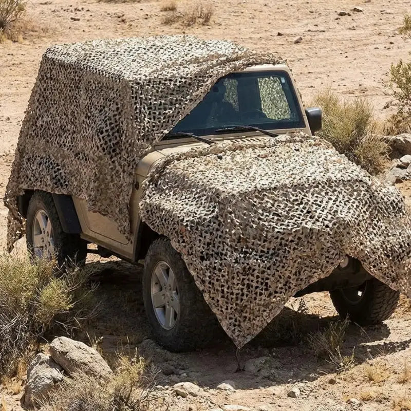 Filet camouflage sable désert beige