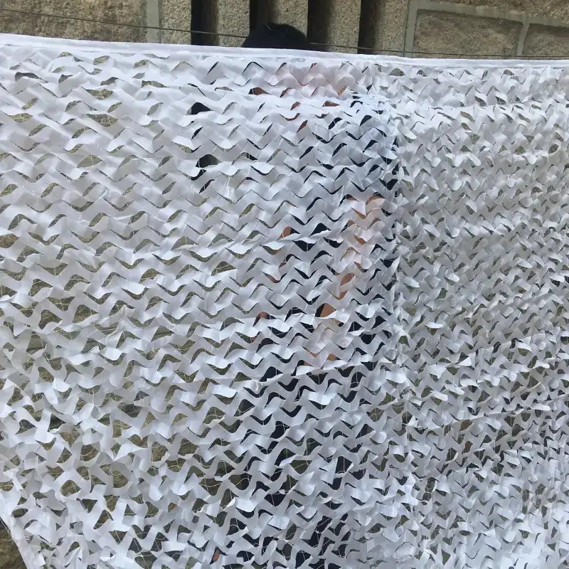 Filet ombrage blanc terrasse protection solaire