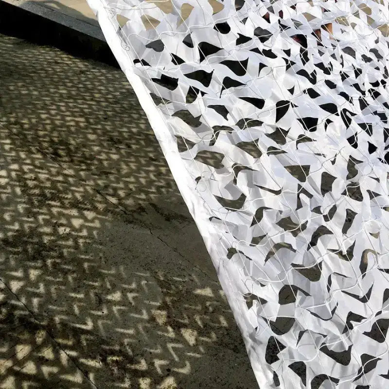 Filet ombrage blanc terrasse protection solaire