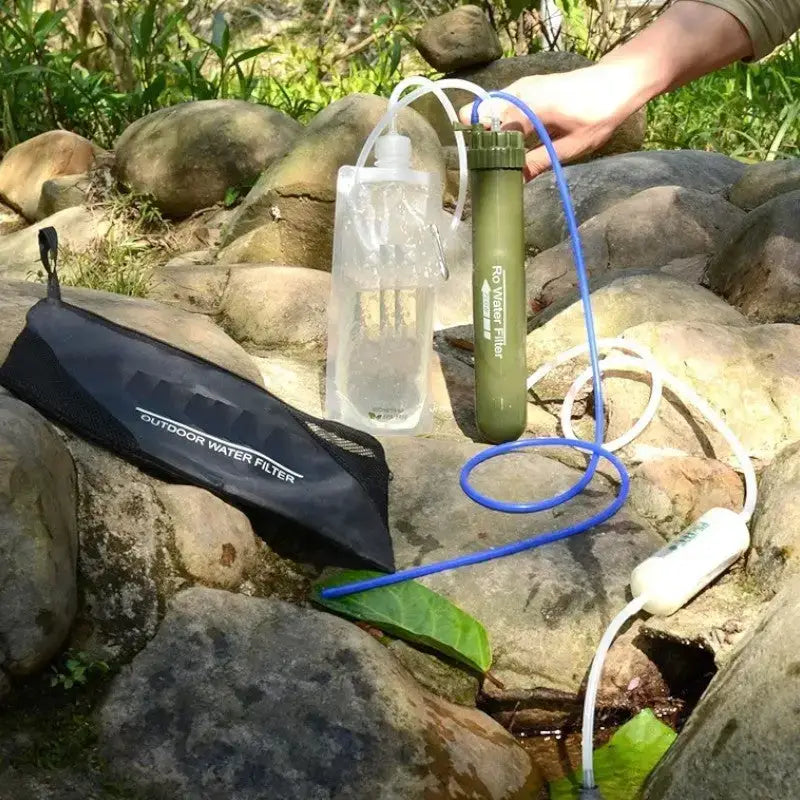 Filtre à eau portable survie randonnée