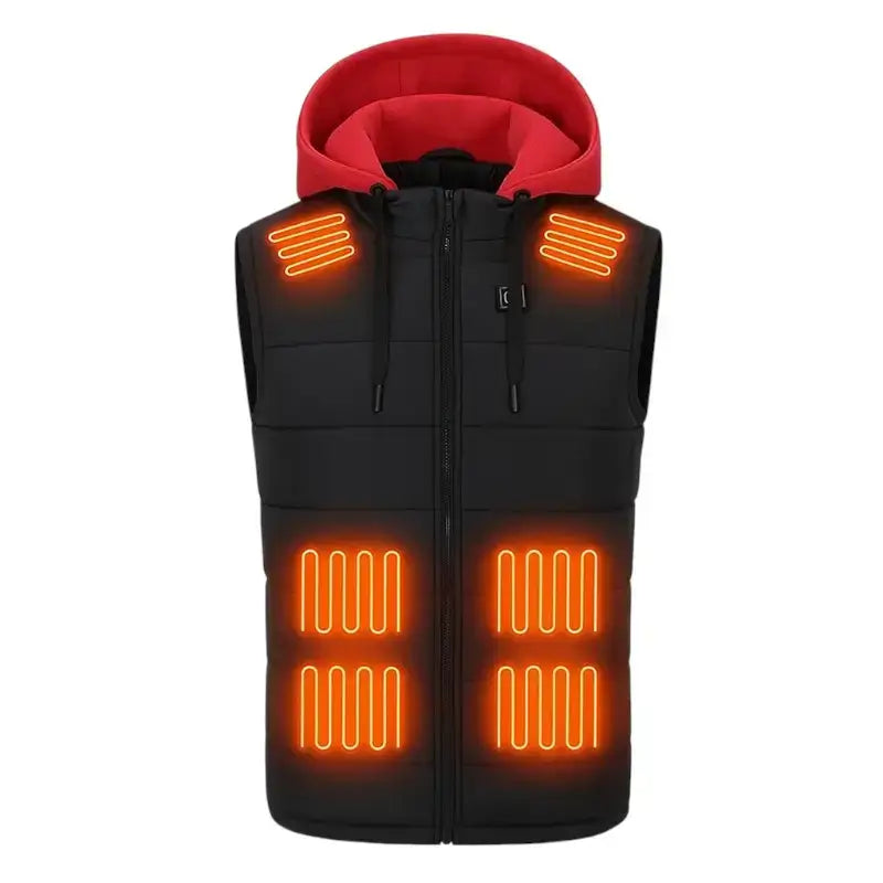 Gilet chauffant homme 5 zones batterie incluse