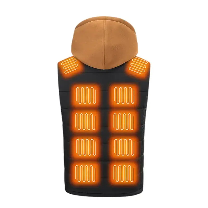 Gilet chauffant homme 5 zones batterie incluse