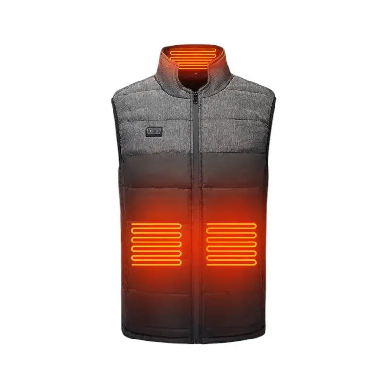 Gilet chauffant homme 8 zones usb
