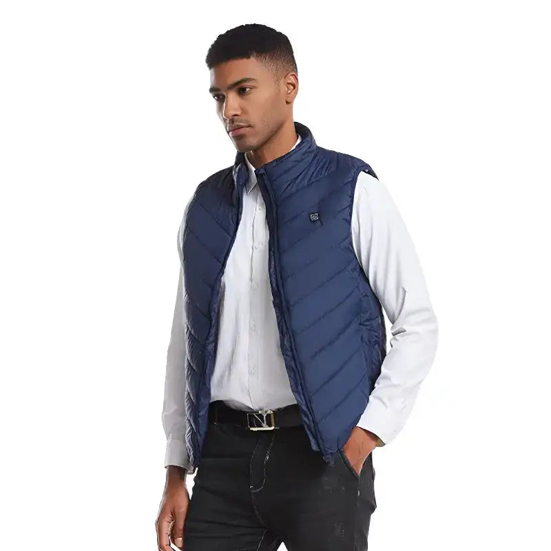 Gilet chauffant homme confort matelassé