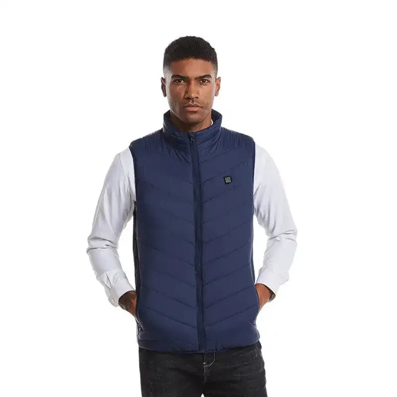 Gilet chauffant homme confort matelassé
