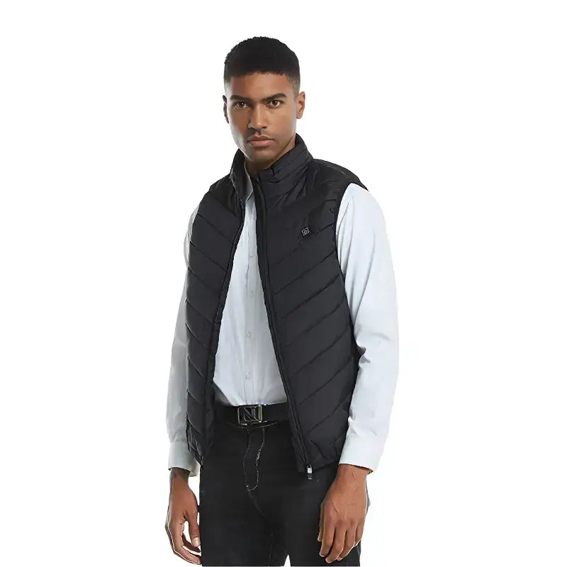 Gilet chauffant homme confort matelassé