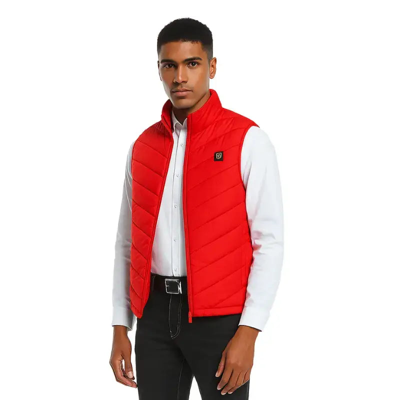 Gilet chauffant homme confort matelassé