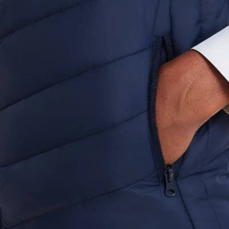 Gilet chauffant homme confort matelassé