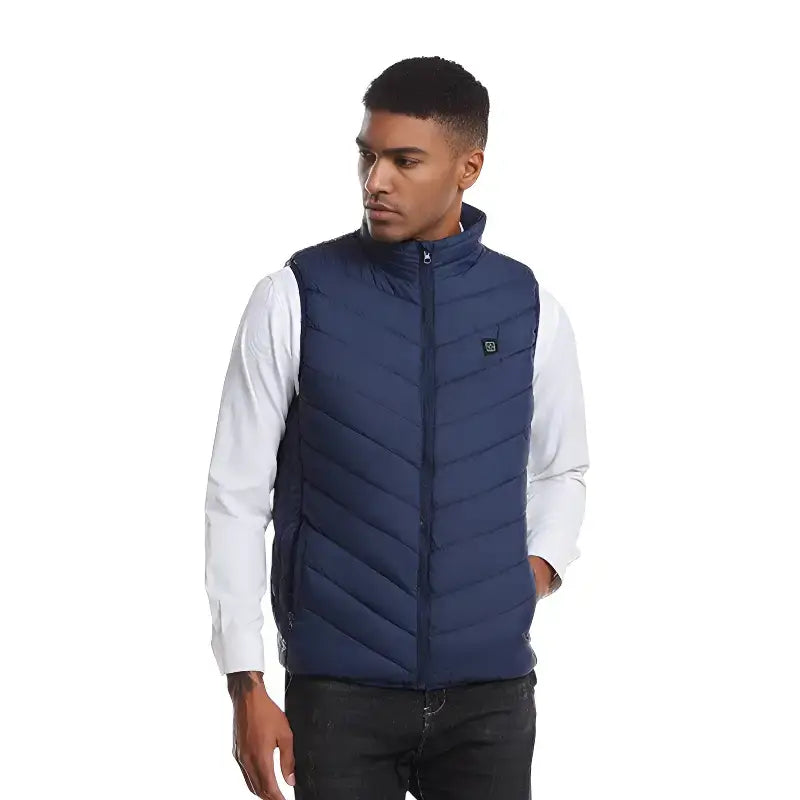 Gilet chauffant homme confort matelassé