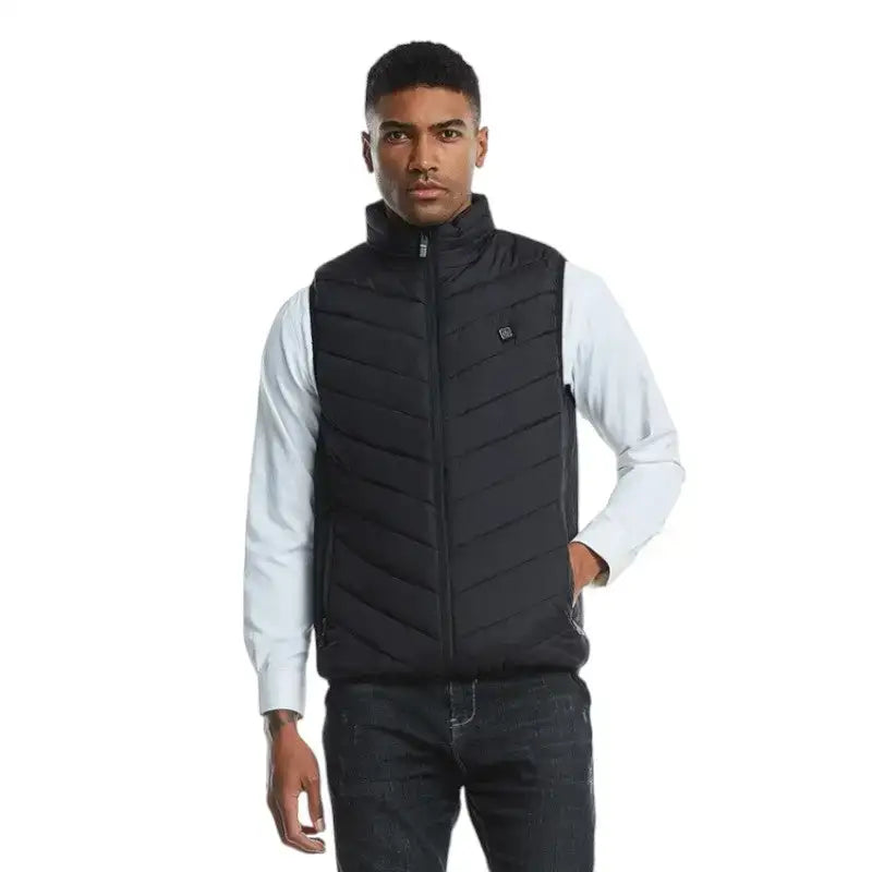 Gilet chauffant homme confort matelassé