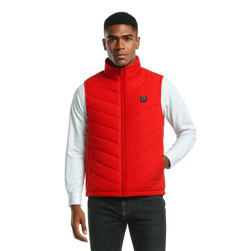 Gilet chauffant homme confort matelassé