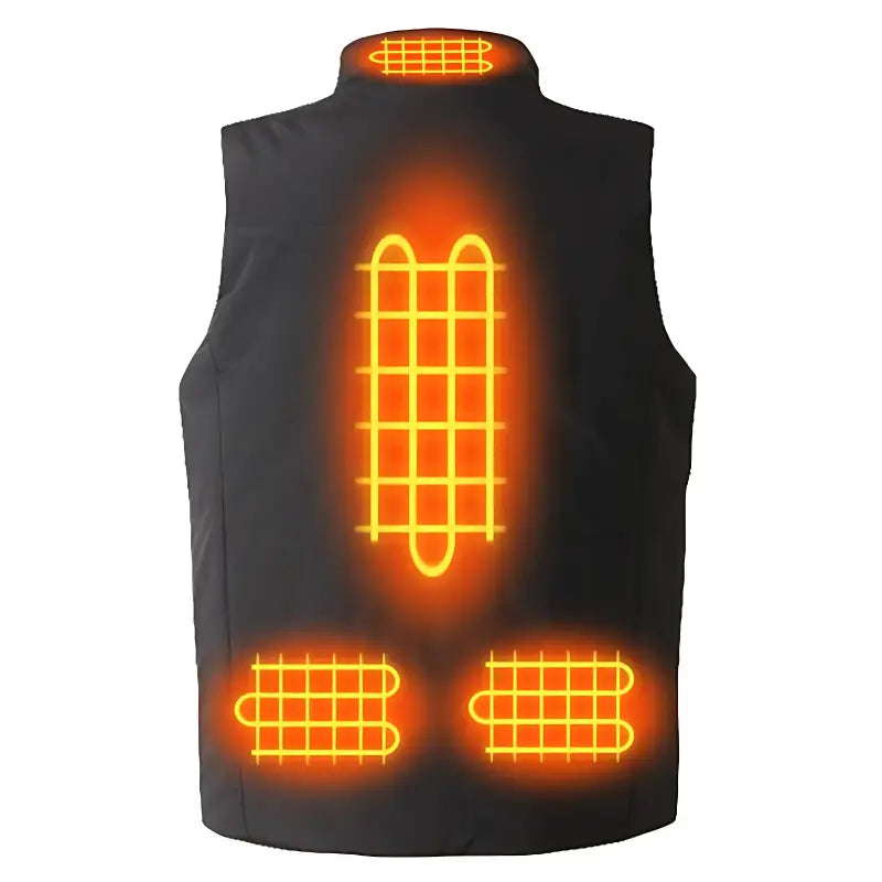 Gilet chauffant homme hiver powerbank externe