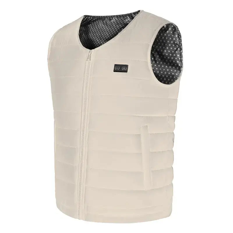 Gilet chauffant homme imperméable 9 zones