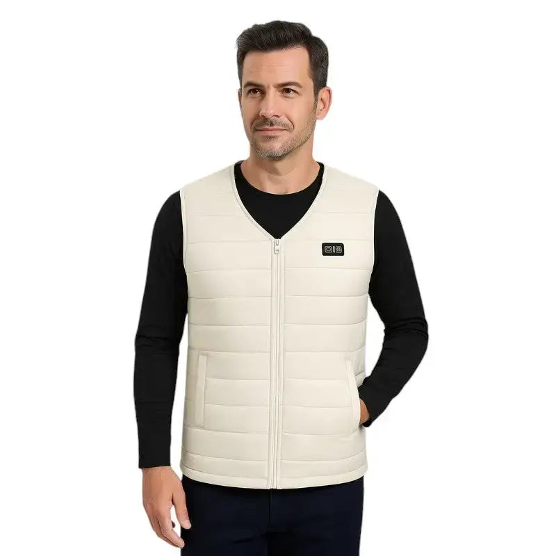 Gilet chauffant homme imperméable 9 zones