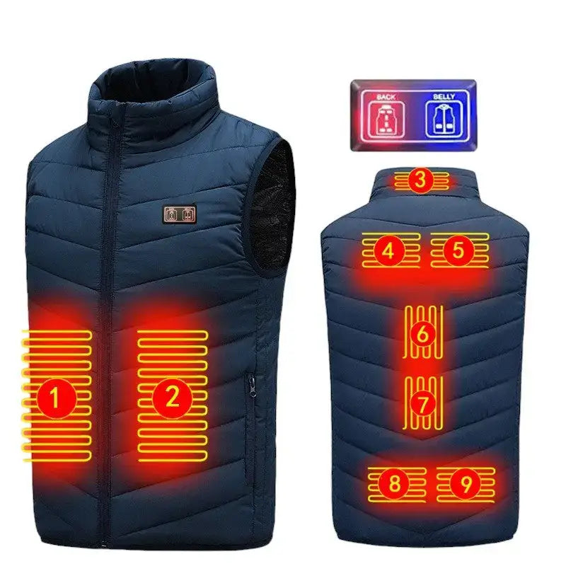 Gilet chauffant homme intelligent randonnée