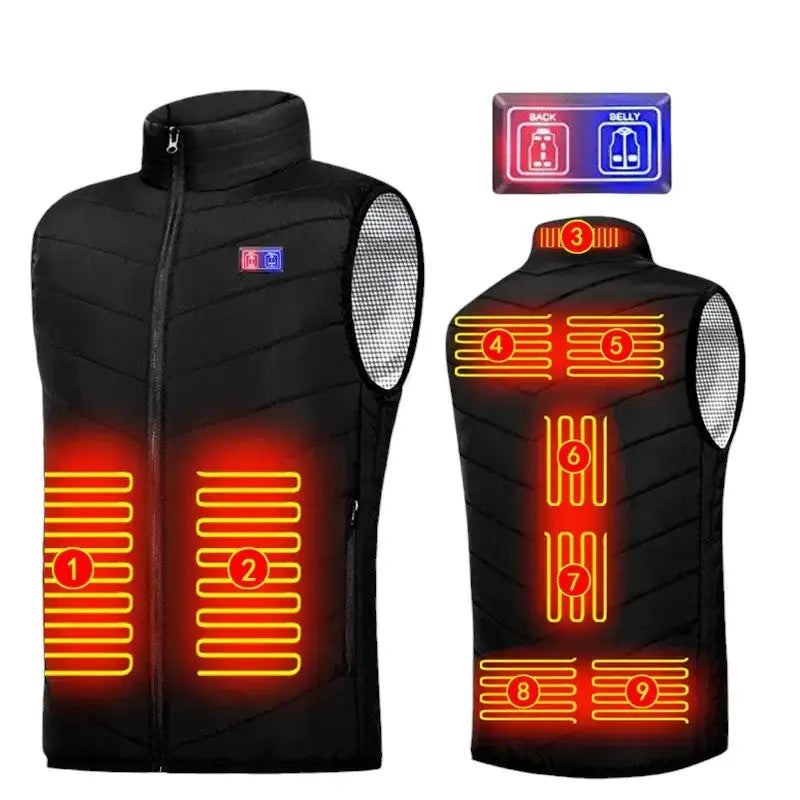 Gilet chauffant homme intelligent randonnée