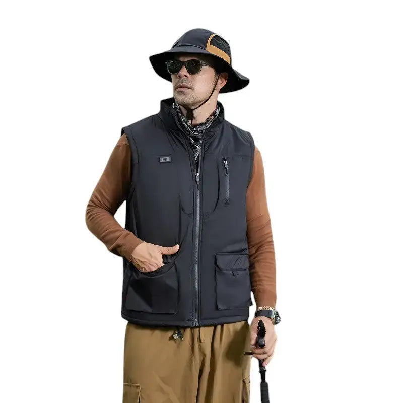 Gilet chauffant homme randonnée usb