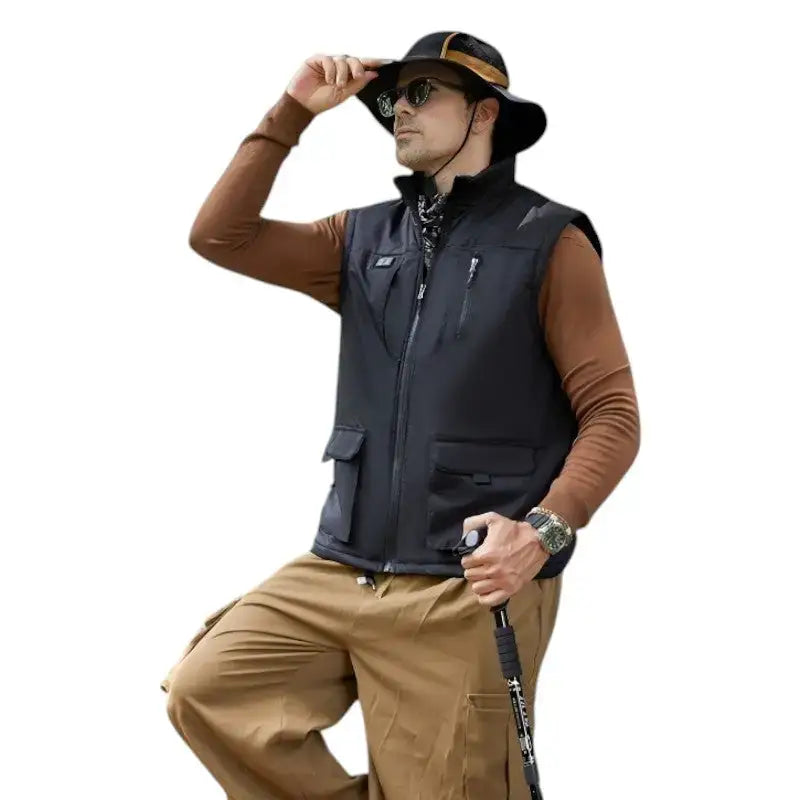 Gilet chauffant homme randonnée usb
