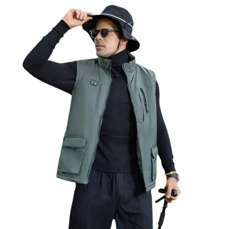 Gilet chauffant homme randonnée usb