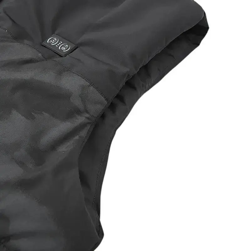 Gilet chauffant homme synthétique matelassé - 4 zones usb