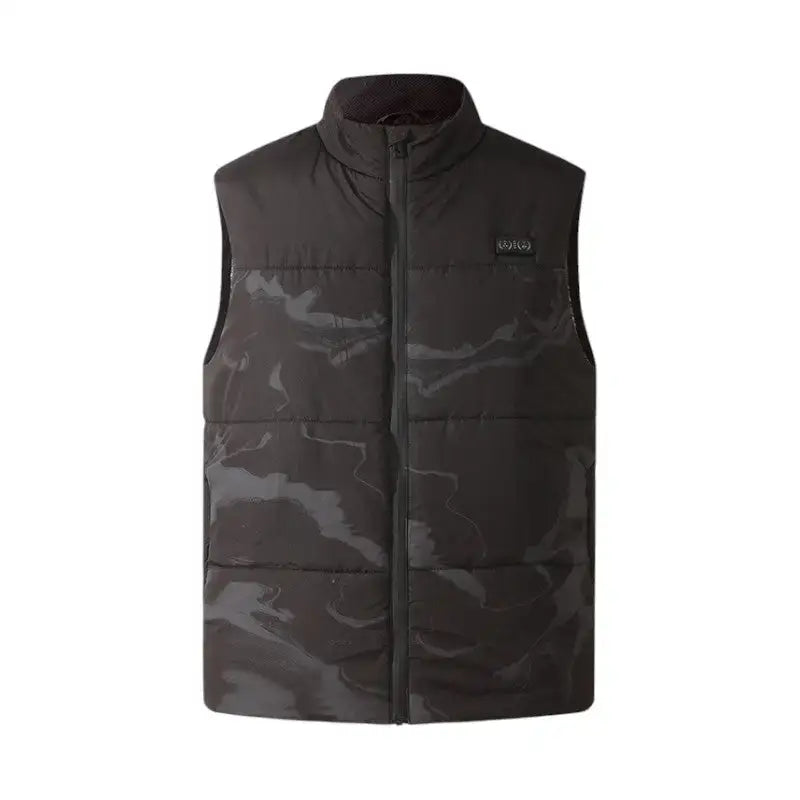 Gilet chauffant homme synthétique matelassé - 4 zones usb