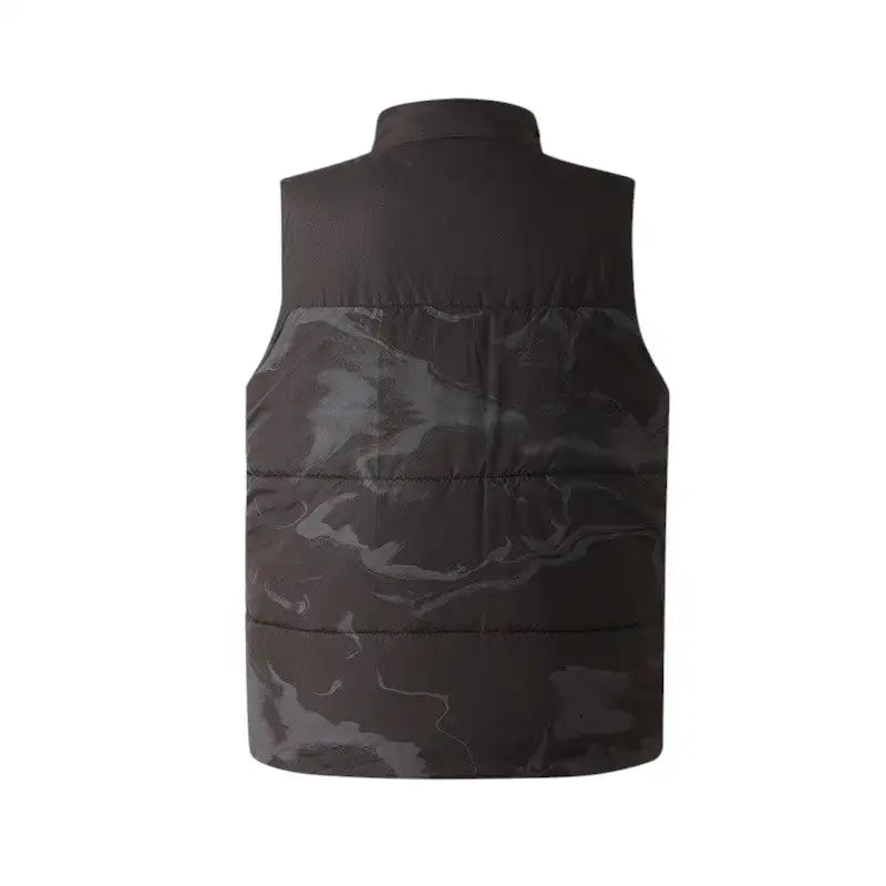 Gilet chauffant homme synthétique matelassé - 4 zones usb