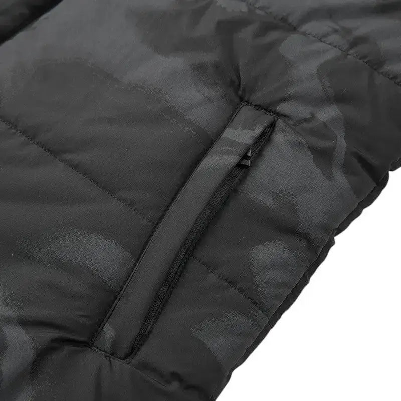 Gilet chauffant homme synthétique matelassé - 4 zones usb