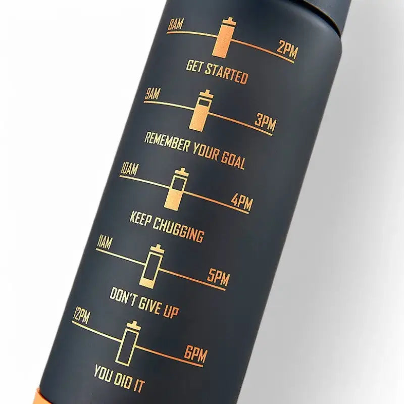 Gourde motivation fitness 1l marquages horaires