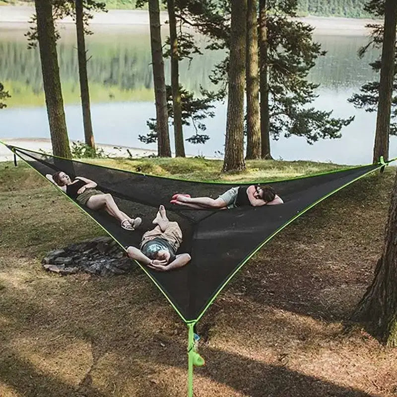 Hamac geant triangle camping familial