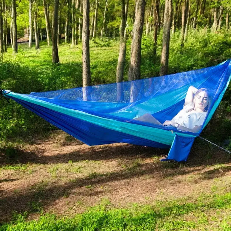 Hamac avec moustiquaire bivouac compact