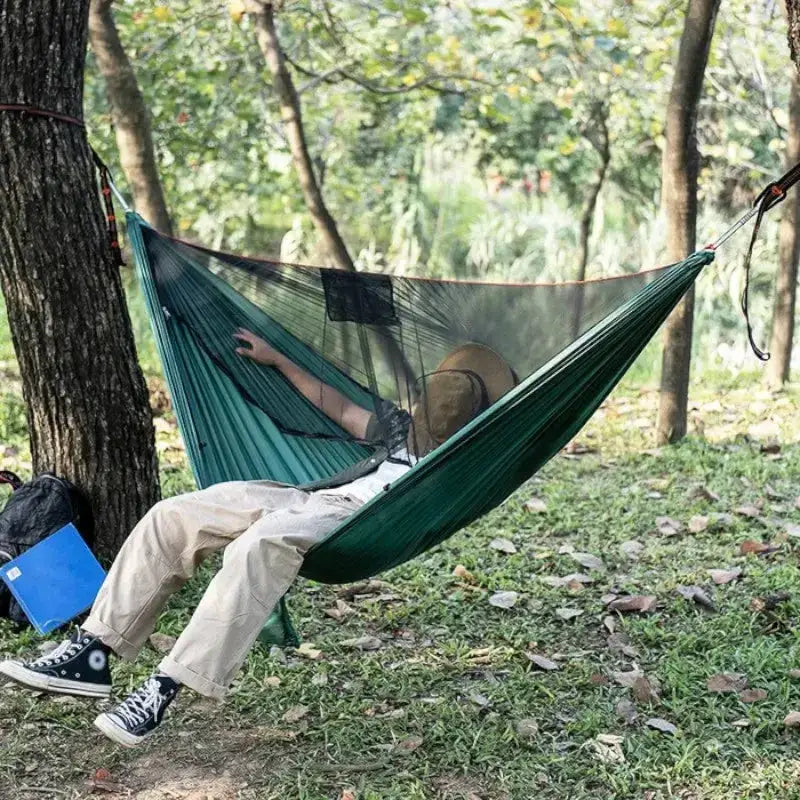 Hamac avec moustiquaire bivouac compact