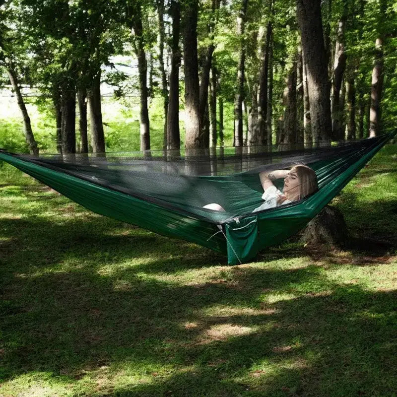 Hamac avec moustiquaire bivouac compact