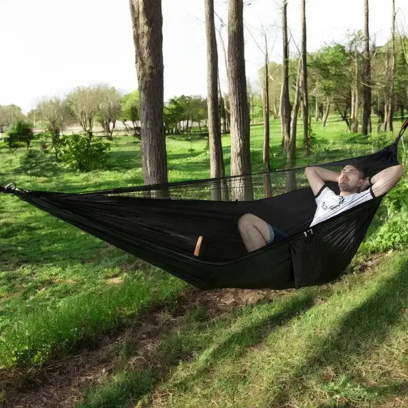 Hamac avec moustiquaire bivouac compact