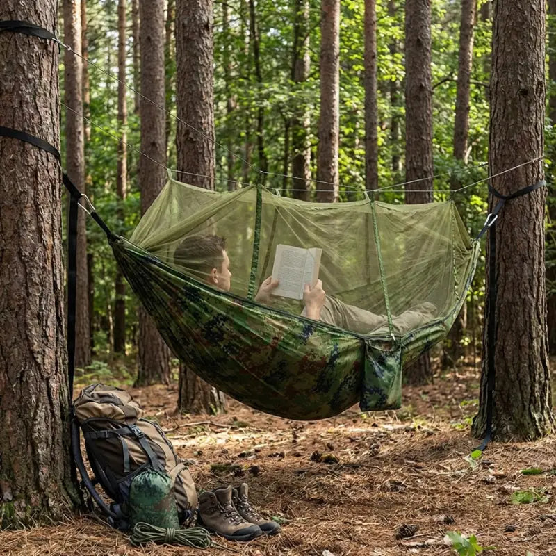Hamac et moustiquaire léger expédition
