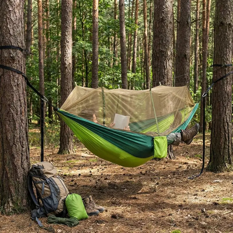 Hamac et moustiquaire léger expédition