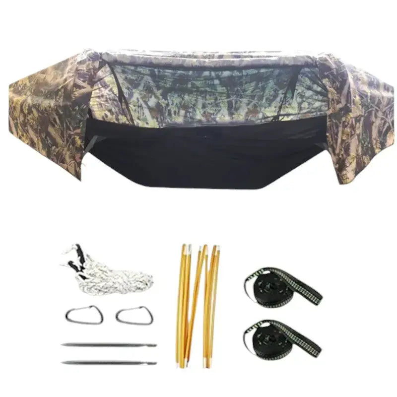 Hamac tente moustiquaire orange outdoor