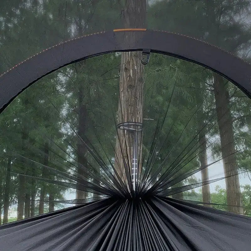 Hamac tente moustiquaire orange outdoor