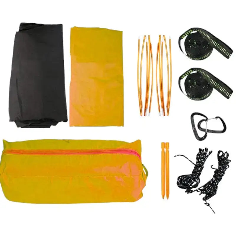 Hamac tente moustiquaire orange outdoor