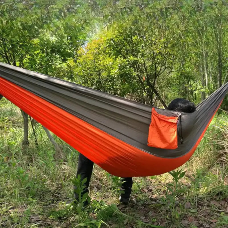 Hamac toile parachute bicolore 200kg max