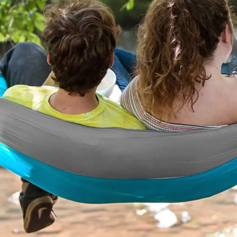 Hamac toile parachute bicolore 200kg max