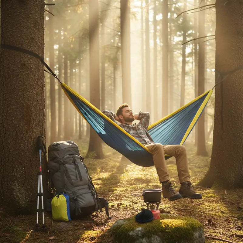 Hamac toile parachute solide coloris variés