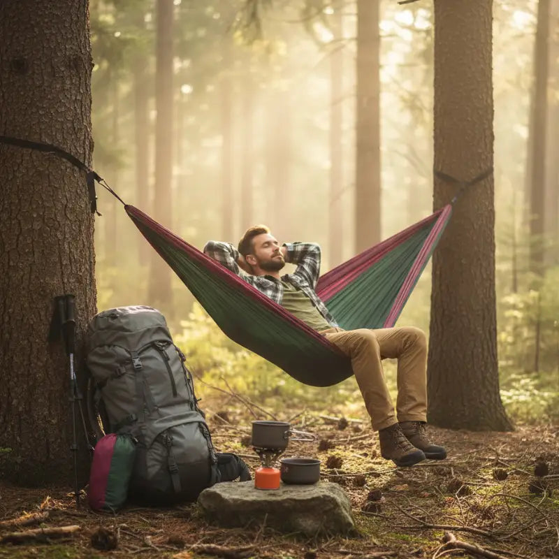 Hamac toile parachute solide coloris variés