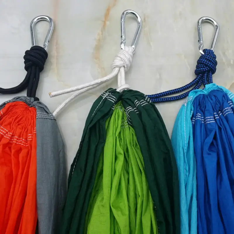 Hamac toile parachute solide coloris variés