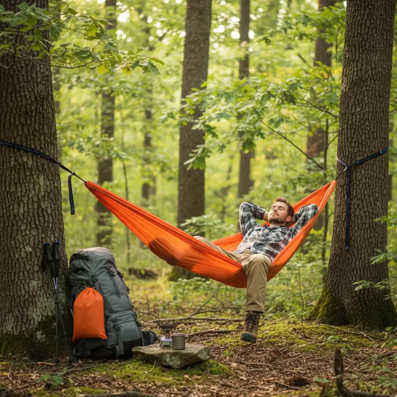 Hamac toile parachute solide coloris variés